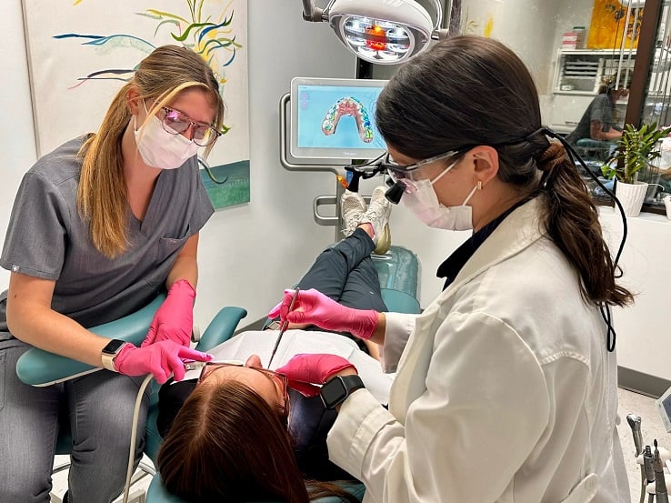 Dr. Clara Bergeron Prosthodontist, DDS, MS highly educated Dentist and Prosthodontist Specialist, focuses on patients care comfort