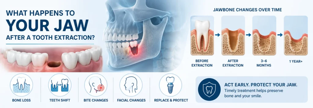 Jaw After Tooth Extraction